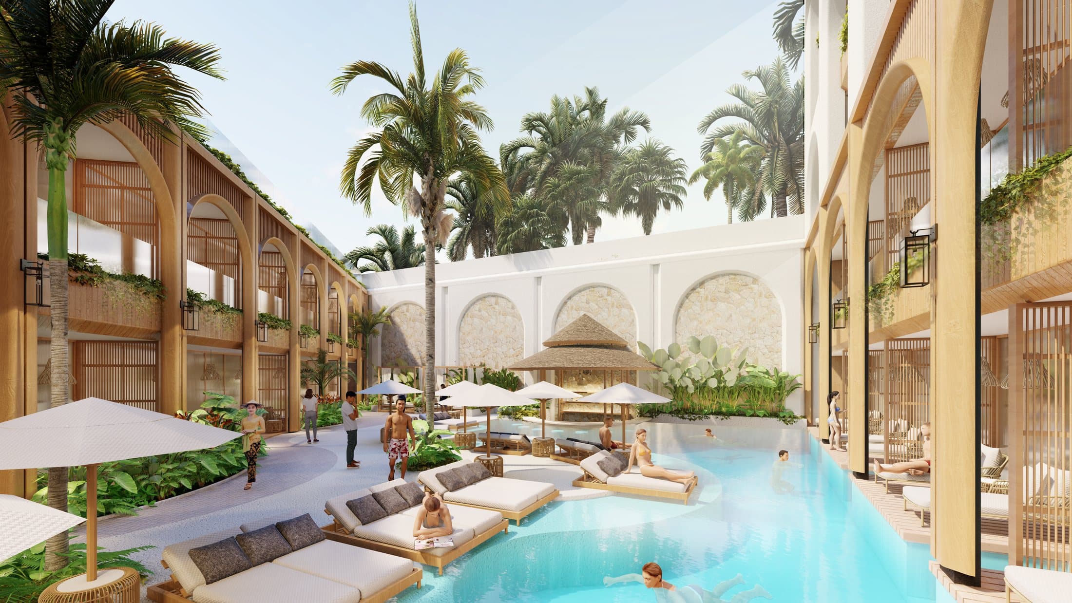Pool & garden